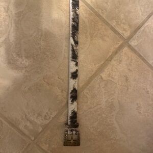 Unique faux calfskin belt